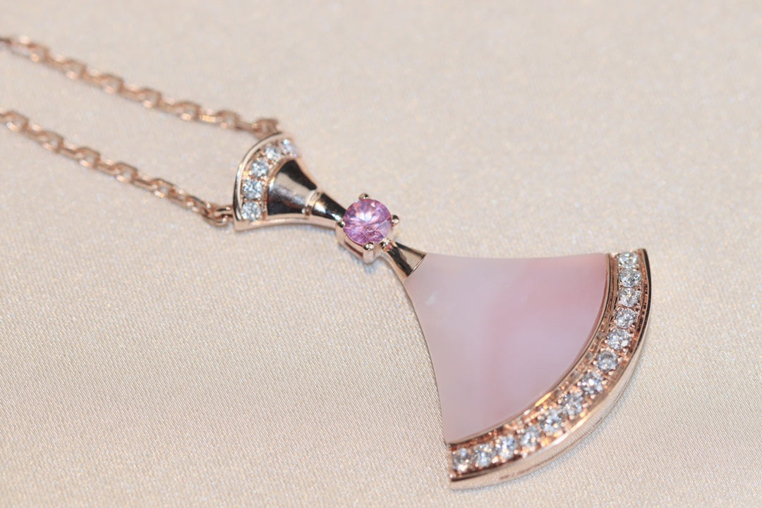 [Glow Muse]DREAM NECKLACE PINK MOP DIAMOND
