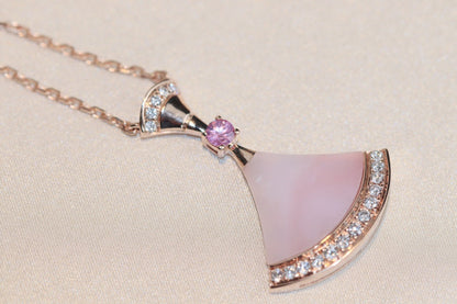 [Glow Muse]DREAM NECKLACE PINK MOP DIAMOND