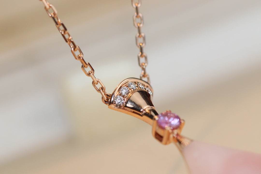 [Glow Muse]DREAM NECKLACE PINK MOP DIAMOND