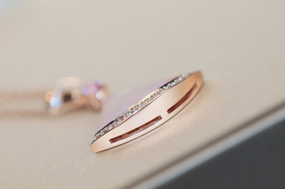 [Glow Muse]DREAM NECKLACE PINK MOP DIAMOND