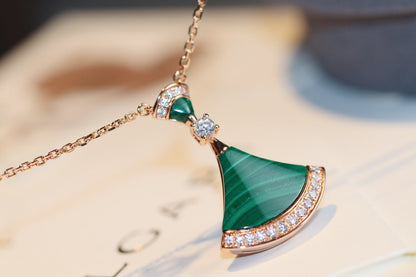 [Glow Muse]DREAM NECKLACE MALACHITE DIAMOND