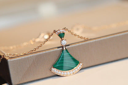 [Glow Muse]DREAM NECKLACE MALACHITE DIAMOND
