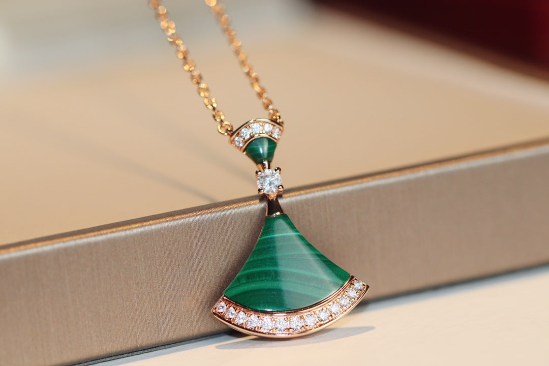 [Glow Muse]DREAM NECKLACE MALACHITE DIAMOND