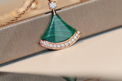 [Glow Muse]DREAM NECKLACE MALACHITE DIAMOND