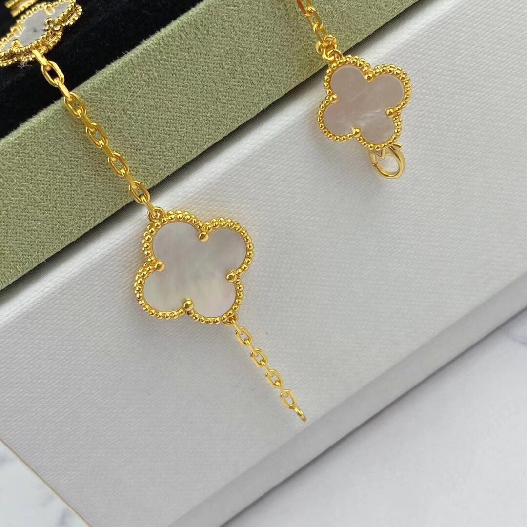 [Glow Muse]MAGIC CLOVER MOP GOLD BRACELET 5 MOTIFS