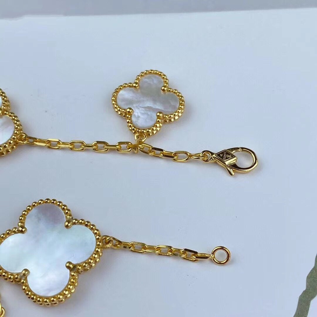 [Glow Muse]MAGIC CLOVER MOP GOLD BRACELET 5 MOTIFS