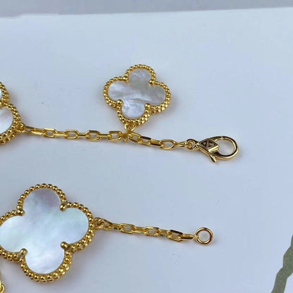 [Glow Muse]MAGIC CLOVER MOP GOLD BRACELET 5 MOTIFS