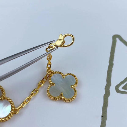 [Glow Muse]MAGIC CLOVER MOP GOLD BRACELET 5 MOTIFS