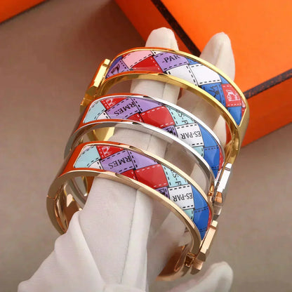 [Glow Muse]H BRACELET DOTTED BORDER 12MM