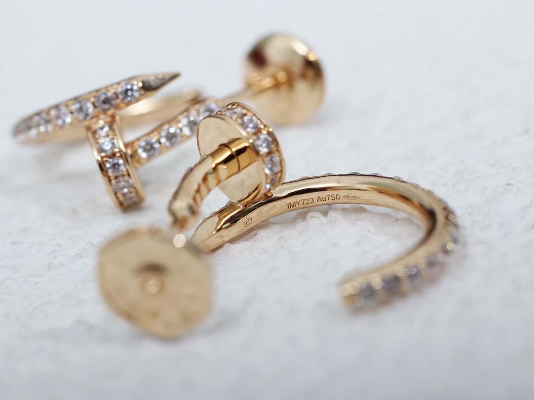 [Glow Muse]JUSTE EARRINGS 12.75MM PINK GOLD DIAMOND