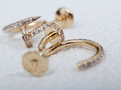 [Glow Muse]JUSTE EARRINGS 12.75MM PINK GOLD DIAMOND