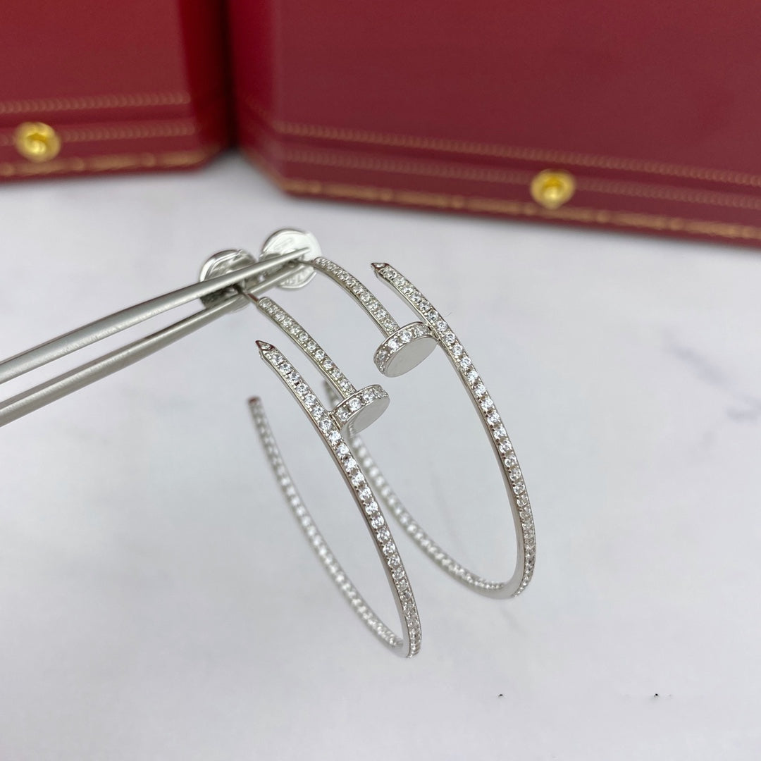 [Glow Muse]JUSTE EARRINGS FULL DIAMONDS 1.8MM