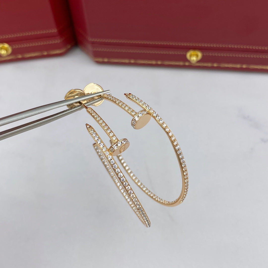 [Glow Muse]JUSTE EARRINGS FULL DIAMONDS 1.8MM