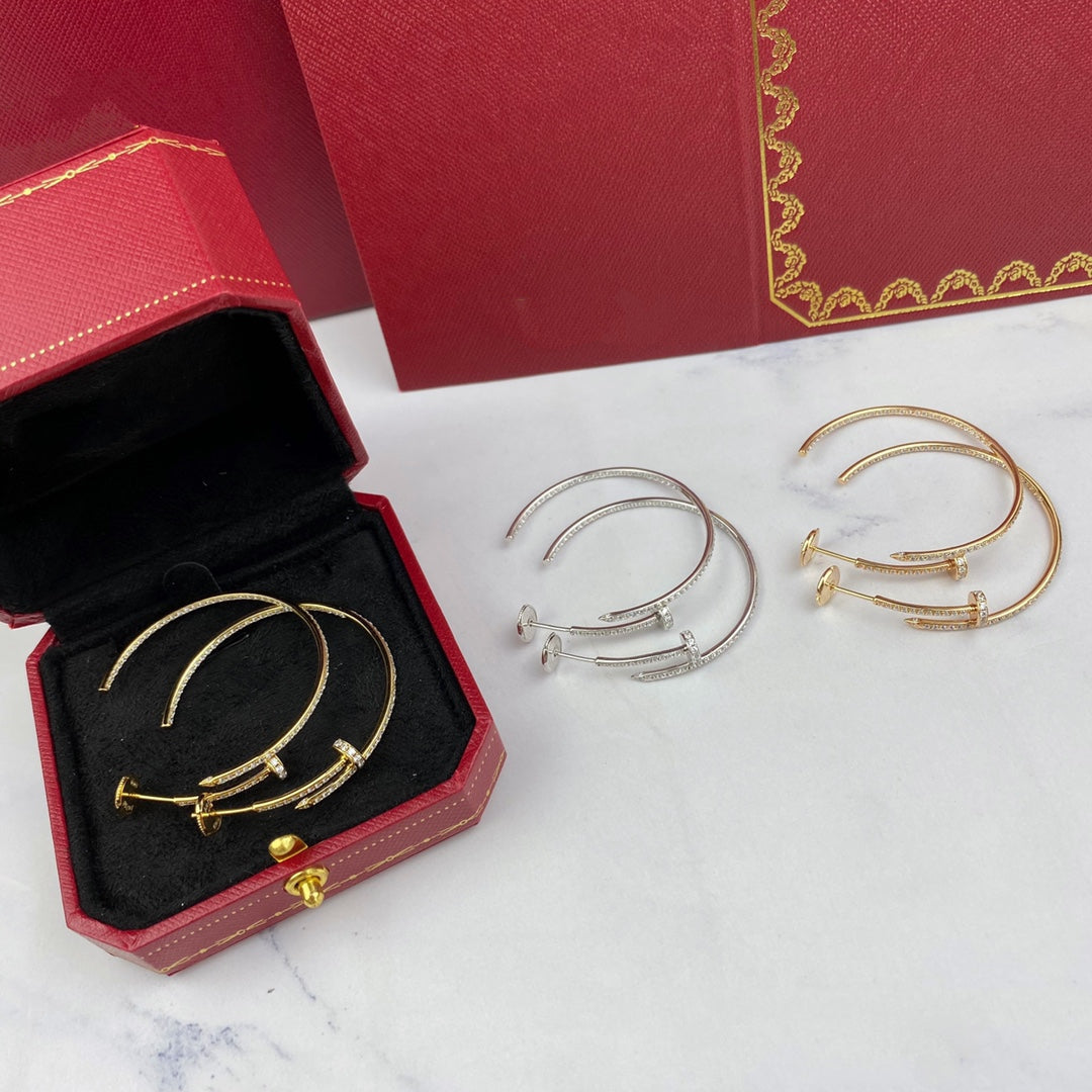 [Glow Muse]JUSTE EARRINGS FULL DIAMONDS 1.8MM