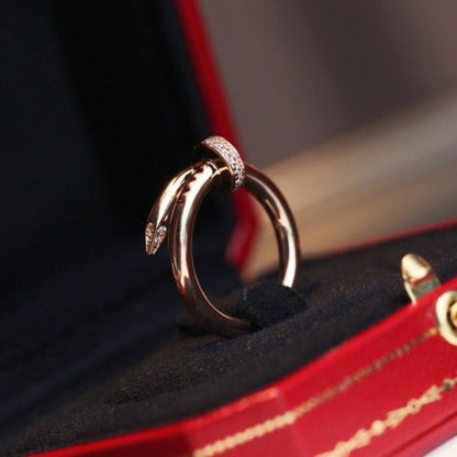 [Glow Muse]JUSTE RING 2.65MM PINK GOLD DIAMOND
