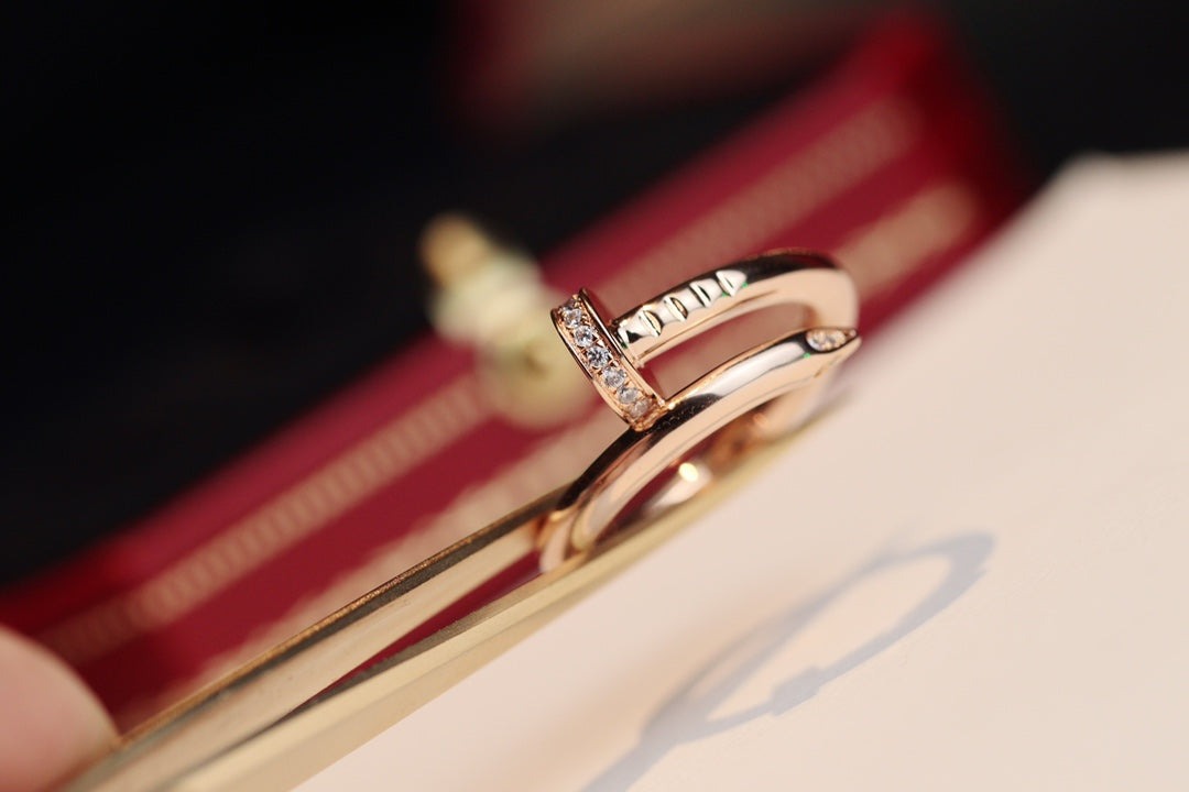 [Glow Muse]JUSTE RING 2.65MM PINK GOLD DIAMOND