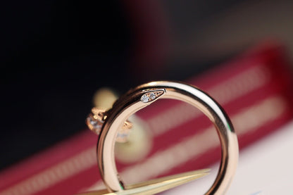 [Glow Muse]JUSTE RING 2.65MM PINK GOLD DIAMOND