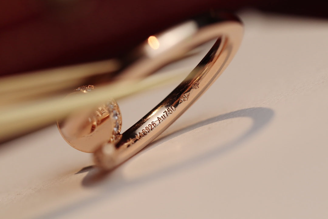 [Glow Muse]JUSTE RING 2.65MM PINK GOLD DIAMOND