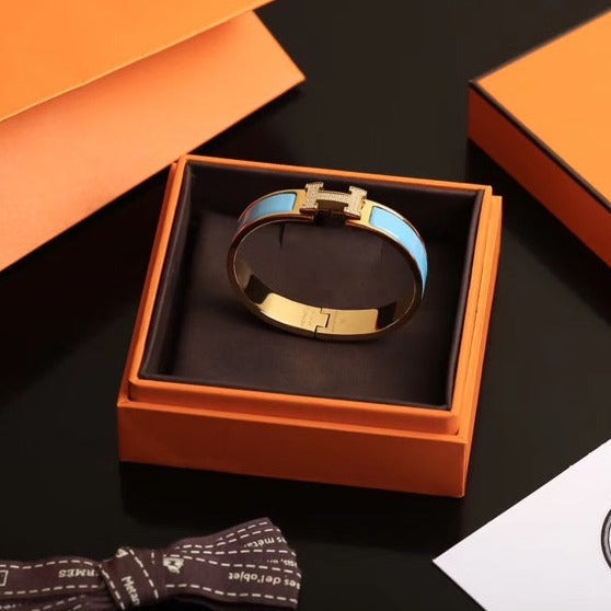[Glow Muse]H CLOUD BLUE BRACELET GOLD DIAMOND