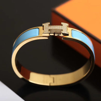 [Glow Muse]H CLOUD BLUE BRACELET GOLD DIAMOND