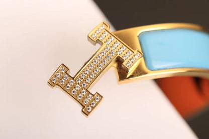 [Glow Muse]H CLOUD BLUE BRACELET GOLD DIAMOND