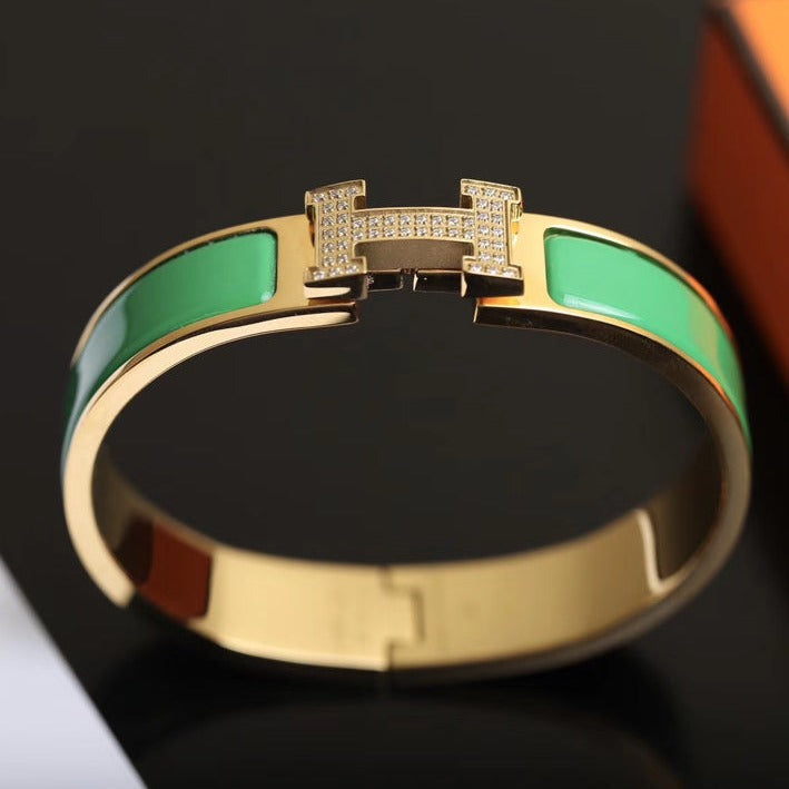 [Glow Muse]H BRACELET GOLD DIAMOND