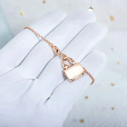 [Glow Muse]AMULETTE PEDANT ROSE GOLD NECKLACE