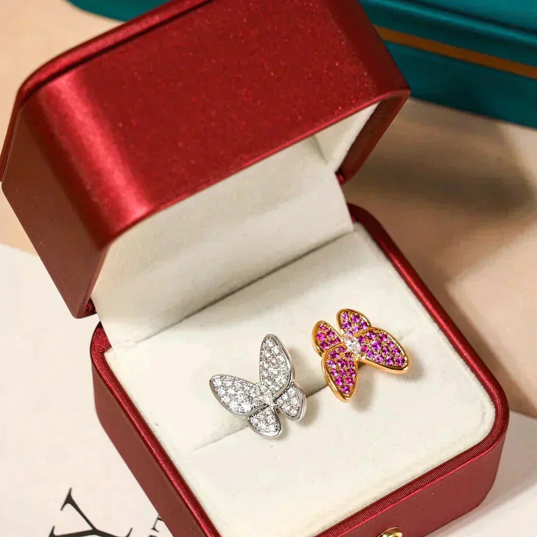 [Glow Muse]TWIN BUTTERFLY DIAMOND RING
