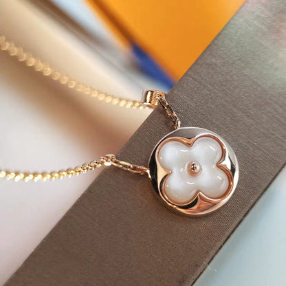 [Glow Muse]SUN MOP GOLD 1 DIAMOND NECKLACE