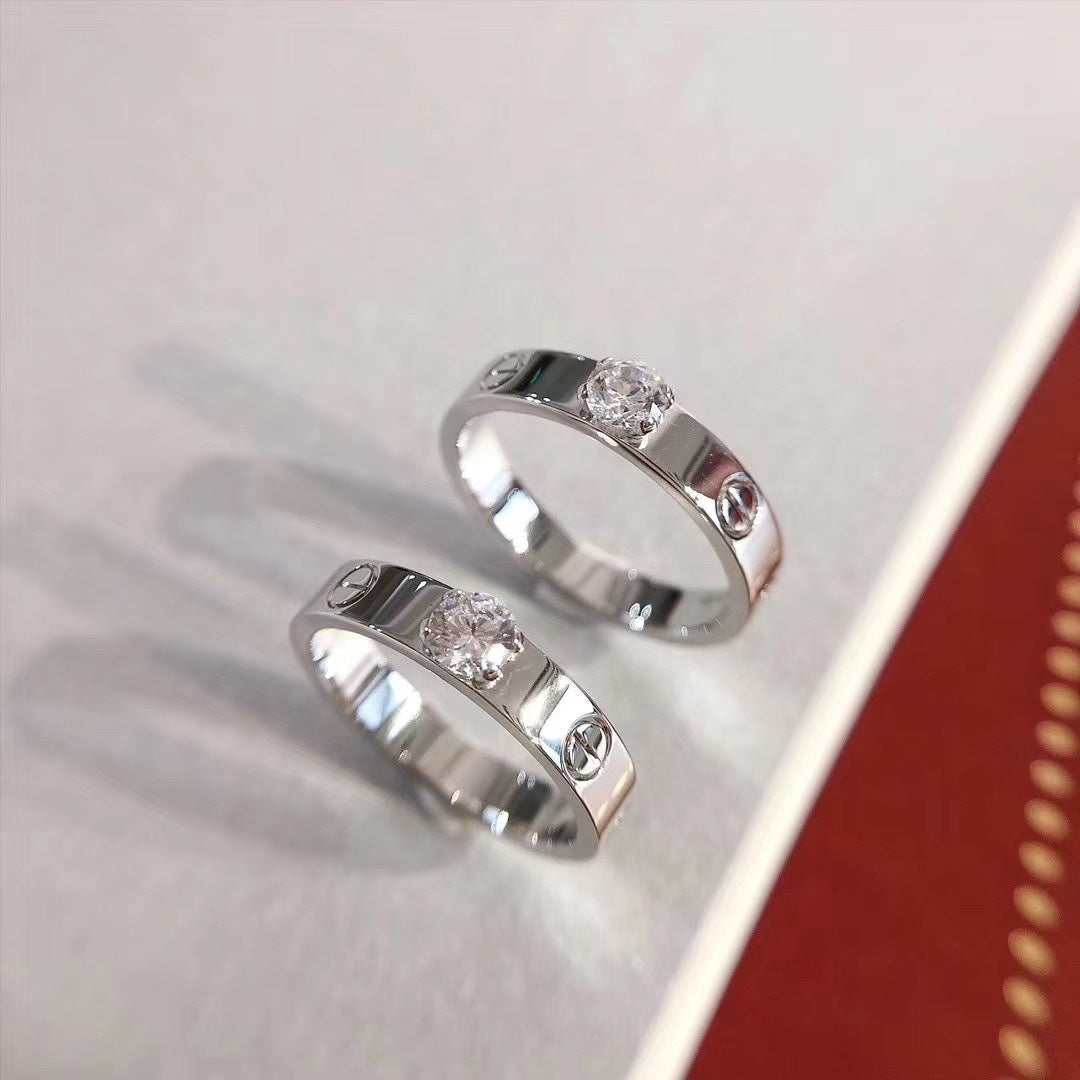 [Glow Muse]LOVE RING 3.6MM 1 BIG DIAMOND