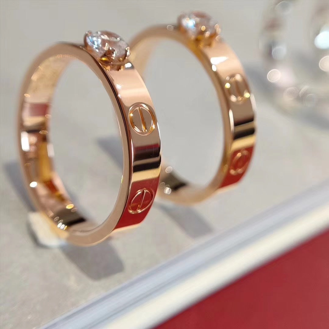 [Glow Muse]LOVE RING 3.6MM 1 BIG DIAMOND