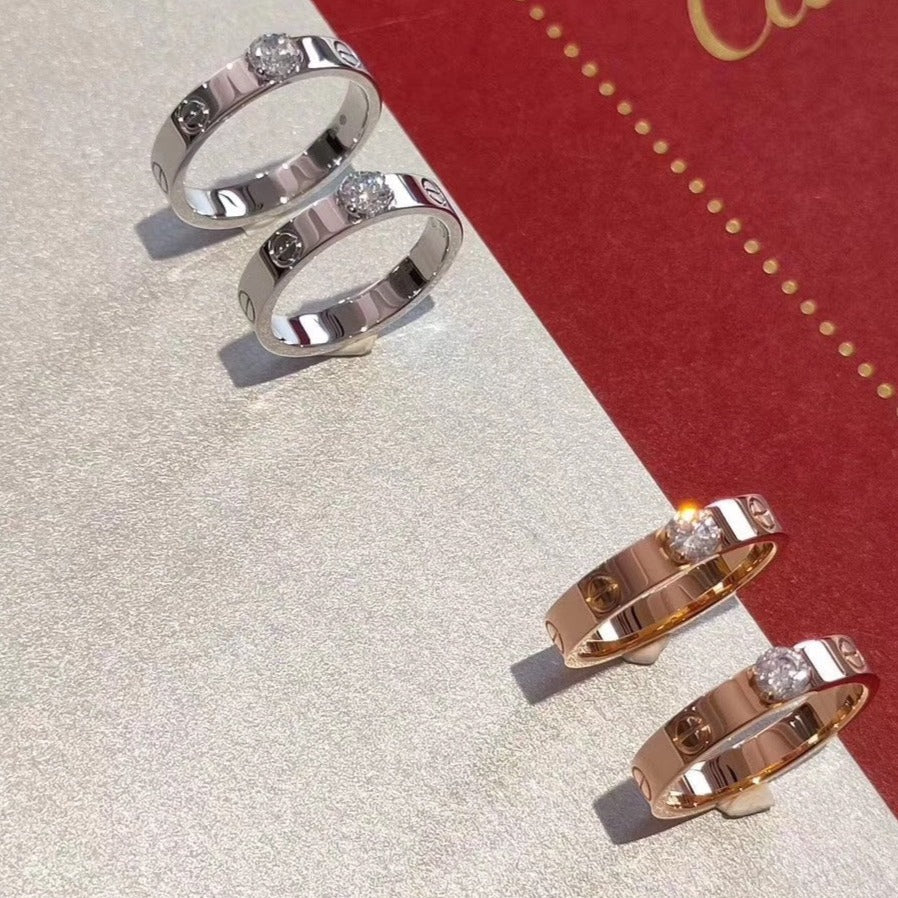 [Glow Muse]LOVE RING 3.6MM 1 BIG DIAMOND