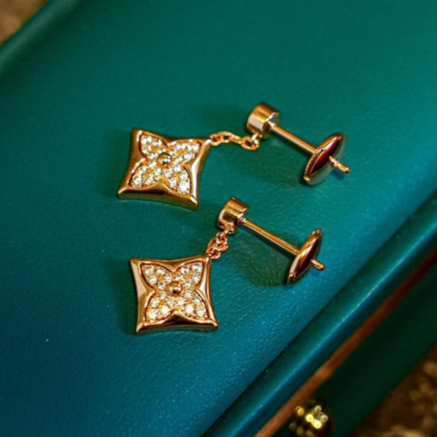 [Glow Muse]STAR DIAMONDS EARRINGS GOLD