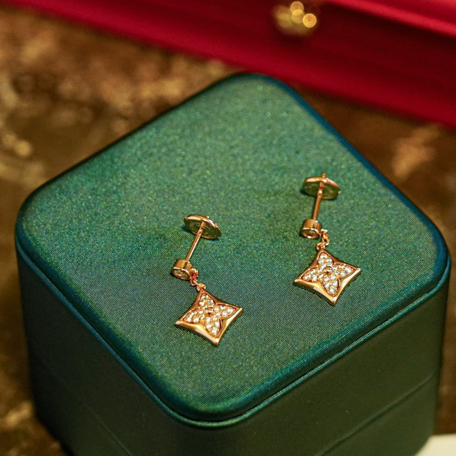 [Glow Muse]STAR DIAMONDS EARRINGS GOLD