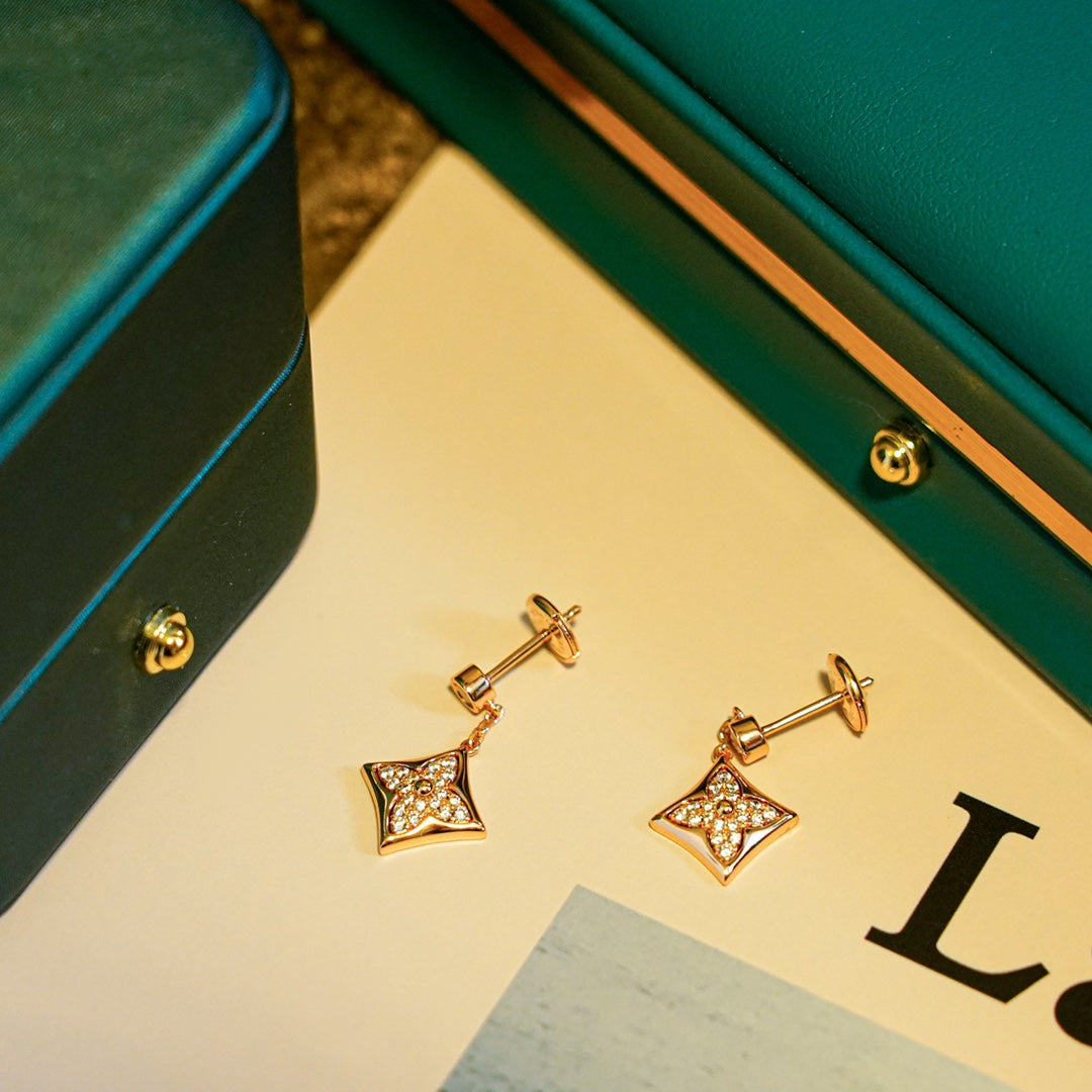 [Glow Muse]STAR DIAMONDS EARRINGS GOLD