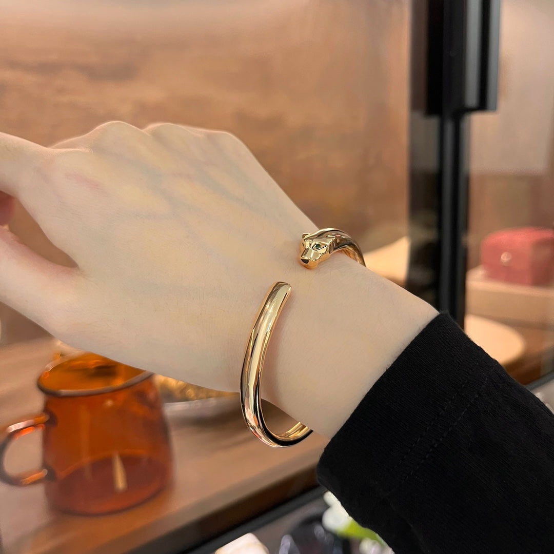 [Glow Muse]PANTHERE GOLD OPEN BRACELET
