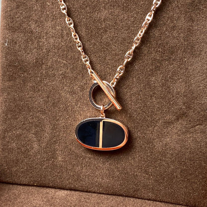 [Glow Muse]CHAINE VERSO BLACK CERAMIC NECKLACE
