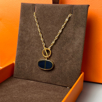 [Glow Muse]CHAINE VERSO BLACK CERAMIC NECKLACE