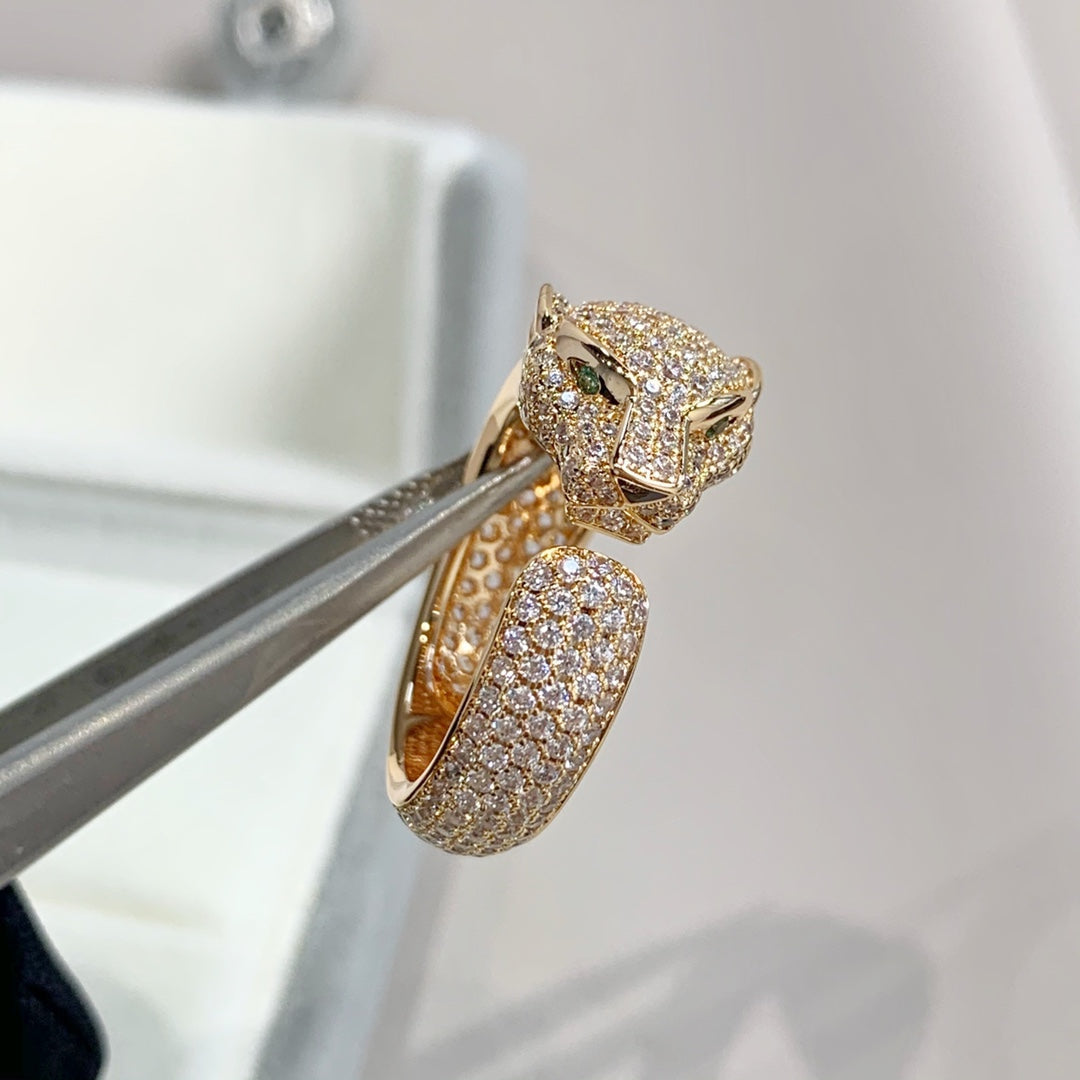 [Glow Muse]PANTHERE PINK GOLD DIAMOND RING