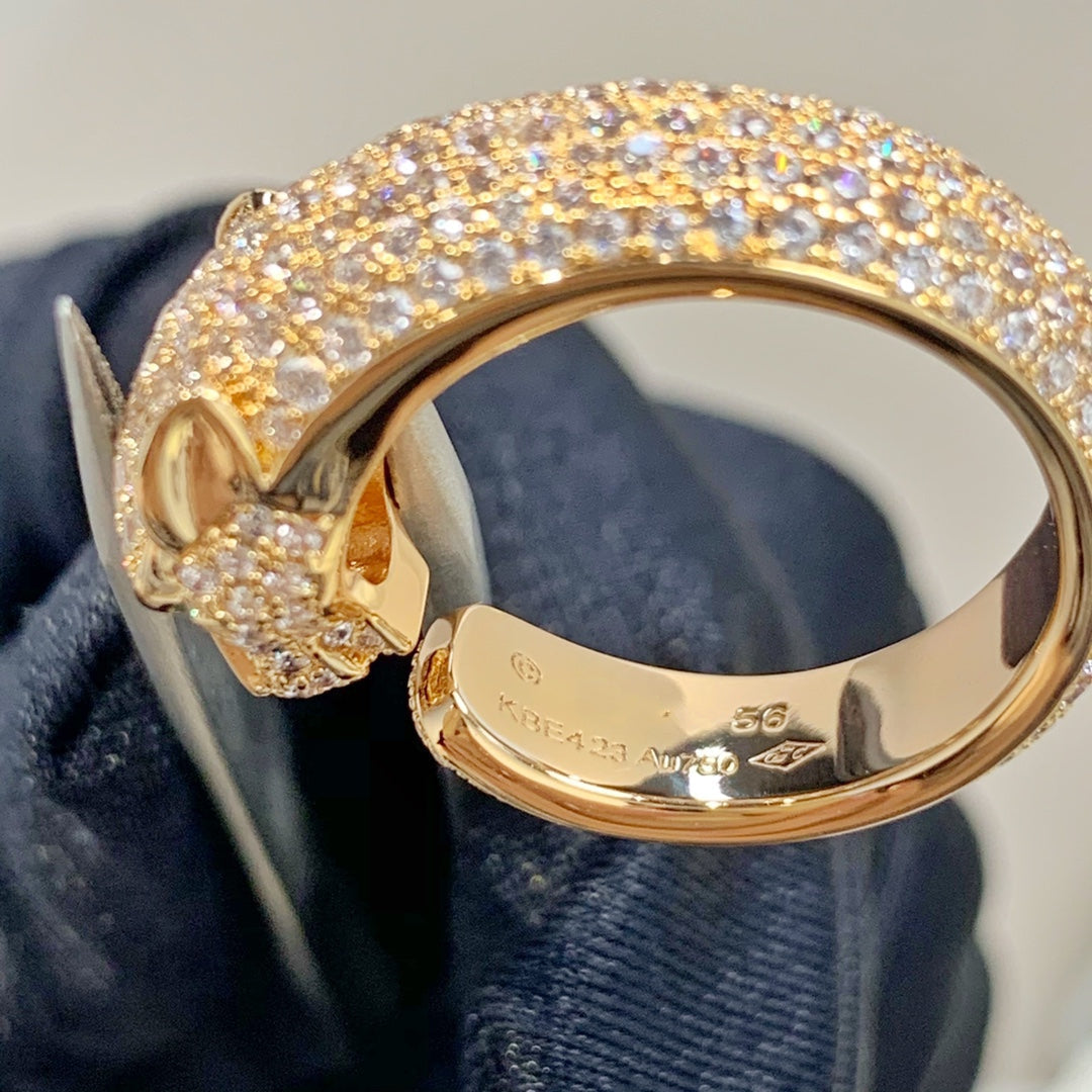 [Glow Muse]PANTHERE PINK GOLD DIAMOND RING