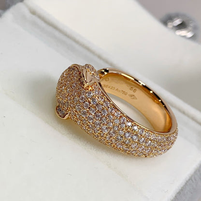 [Glow Muse]PANTHERE PINK GOLD DIAMOND RING