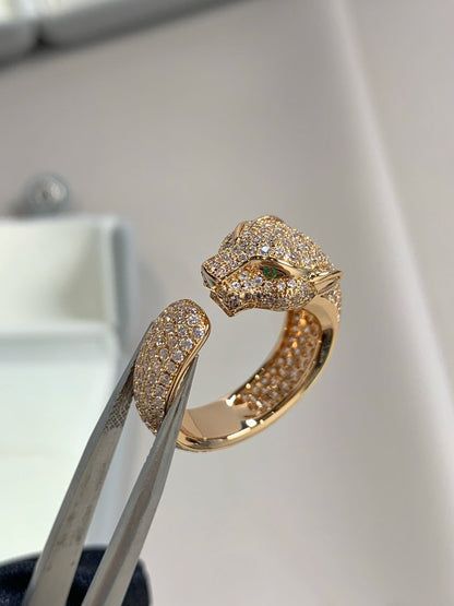 [Glow Muse]PANTHERE PINK GOLD DIAMOND RING