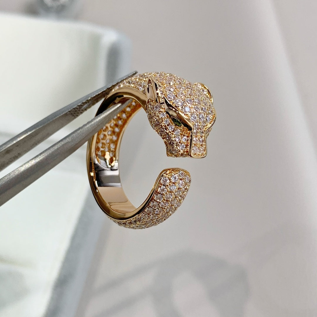 [Glow Muse]PANTHERE PINK GOLD DIAMOND RING