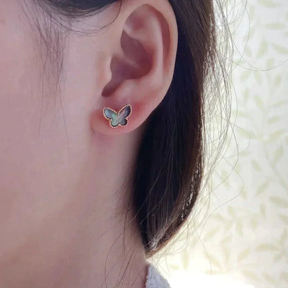 [Glow Muse]BUTTERFLY DARK MOP  EARRINGS