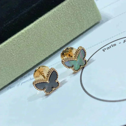 [Glow Muse]BUTTERFLY DARK MOP  EARRINGS