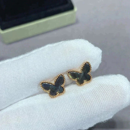 [Glow Muse]BUTTERFLY DARK MOP  EARRINGS