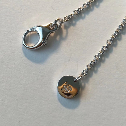 [Glow Muse]ZERO 1 BLACK CERAMIC SILVER NECKLACE