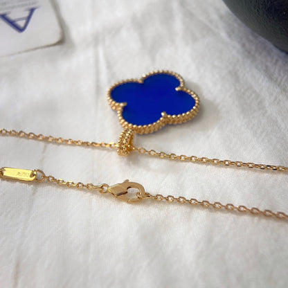 [Glow Muse]CLOVER 25MM NECKLACE TURQUOISE ROSE GOLD