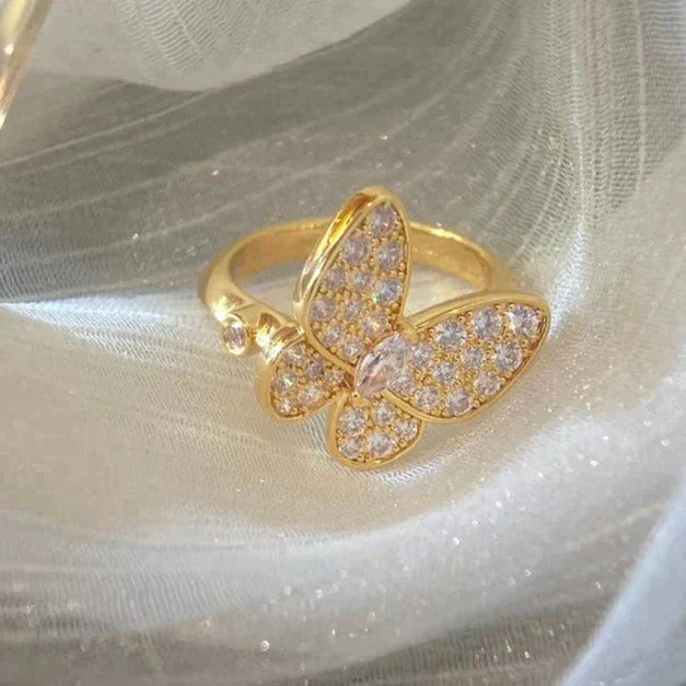 [Glow Muse]BUTTERFLY DIAMOND RING