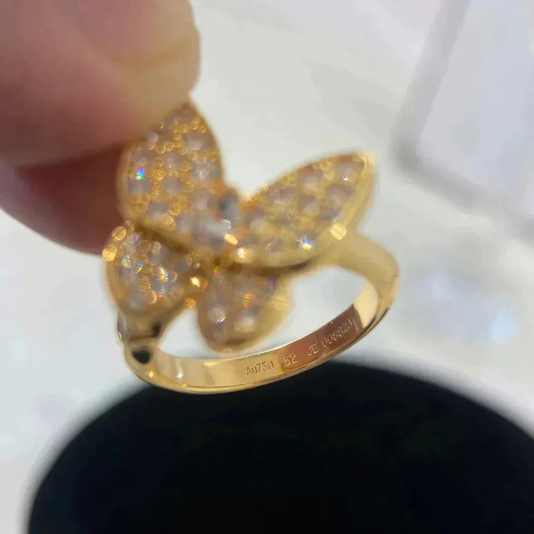 [Glow Muse]BUTTERFLY DIAMOND RING